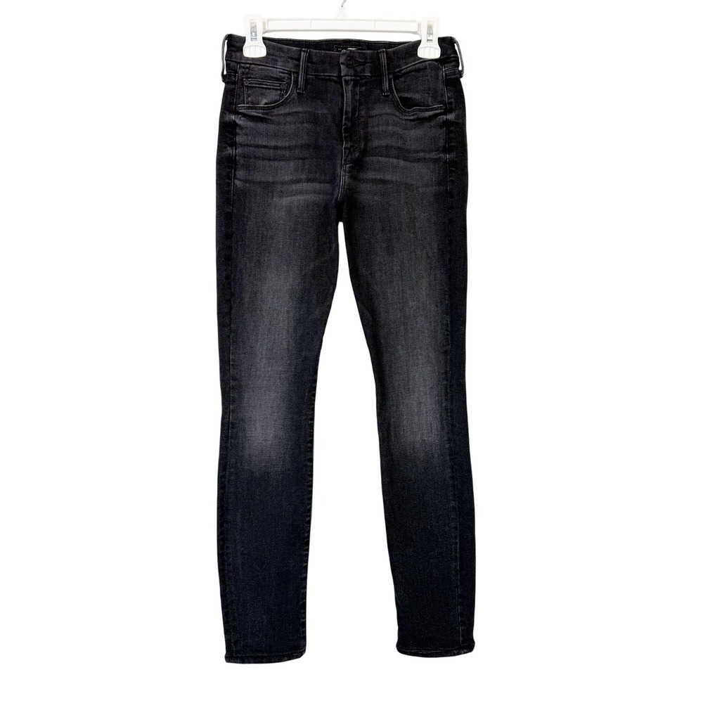 Mother The Looker Skinny Jeans Women's 26 Night Hawk Black Stretch